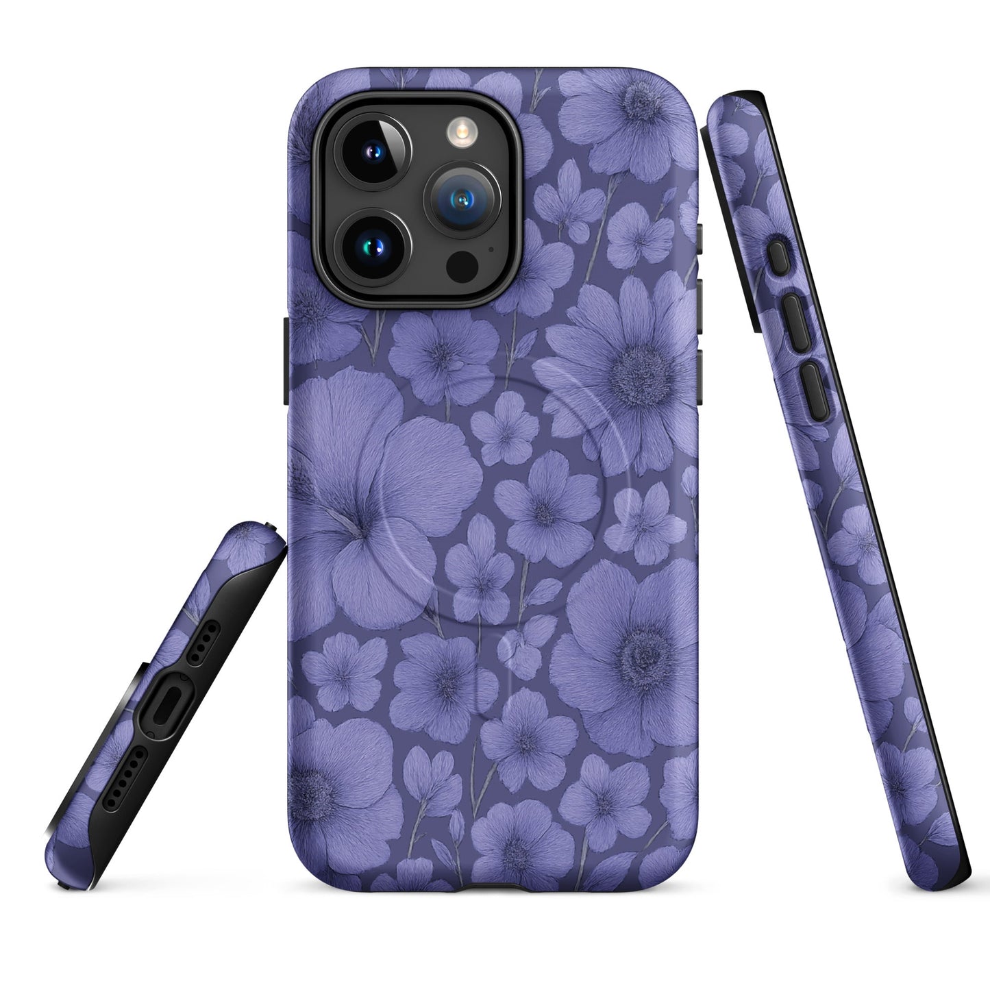 Purple Floral Escape - MagSafe® tough case for iPhone® - Studio ZD - 