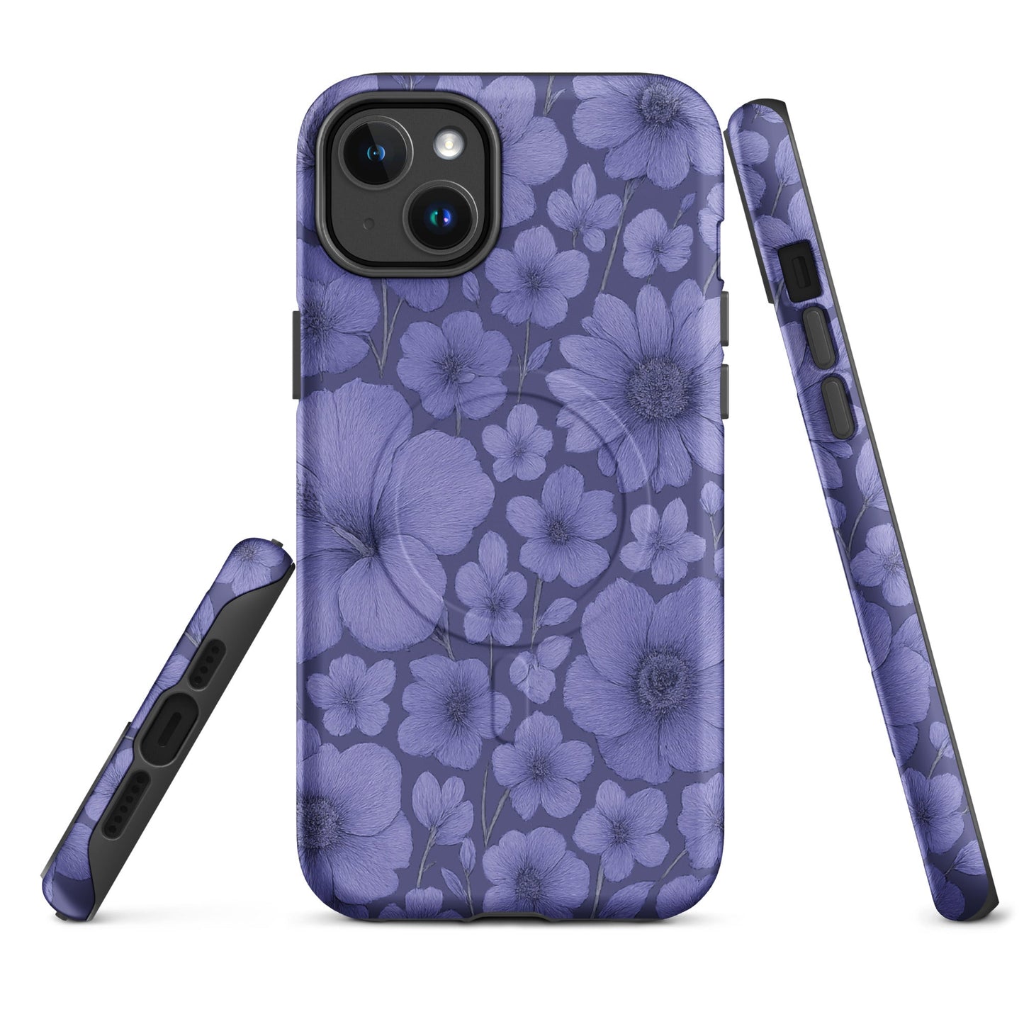 Purple Floral Escape - MagSafe® tough case for iPhone® - Studio ZD - 