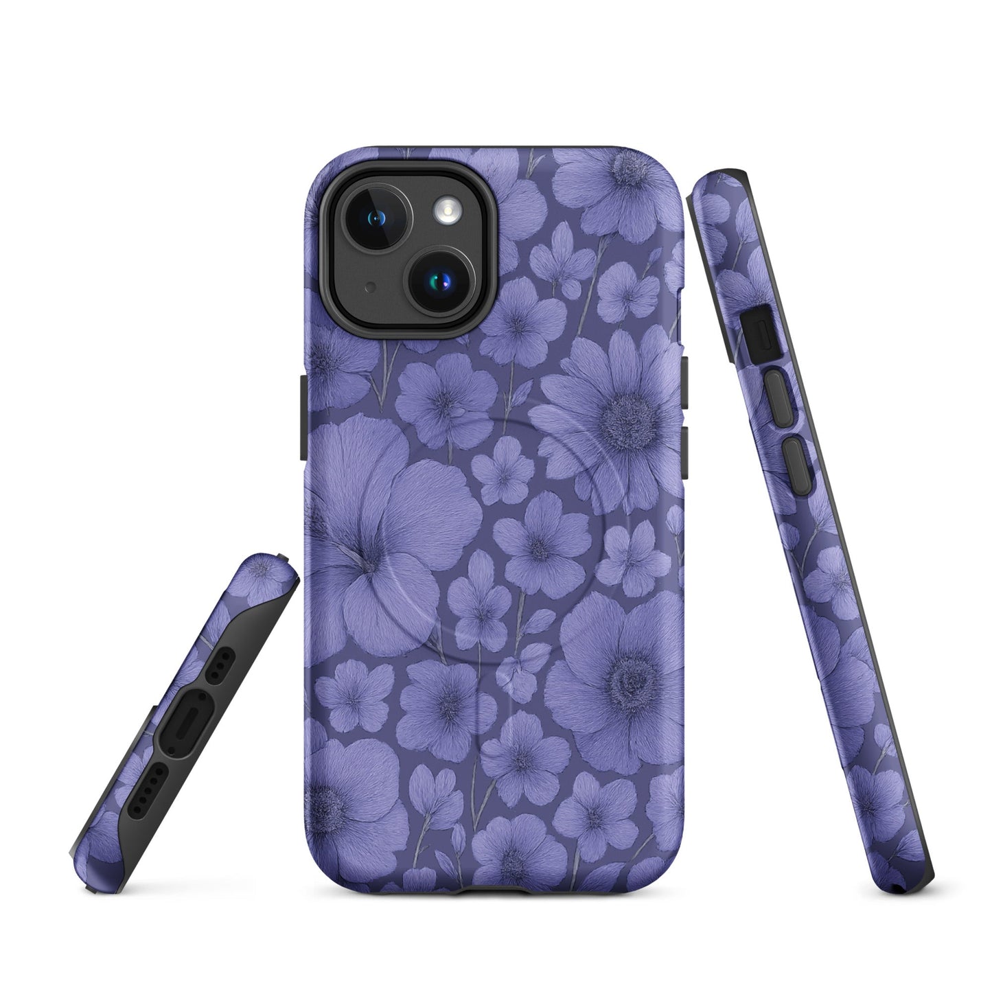 Purple Floral Escape - MagSafe® tough case for iPhone® - Studio ZD - 