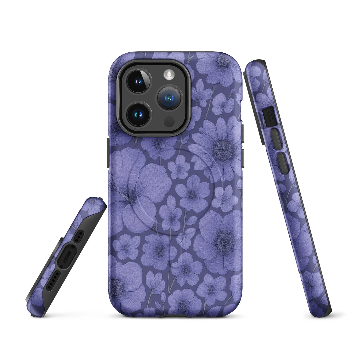 Purple Floral Escape - MagSafe® tough case for iPhone® - Studio ZD - 