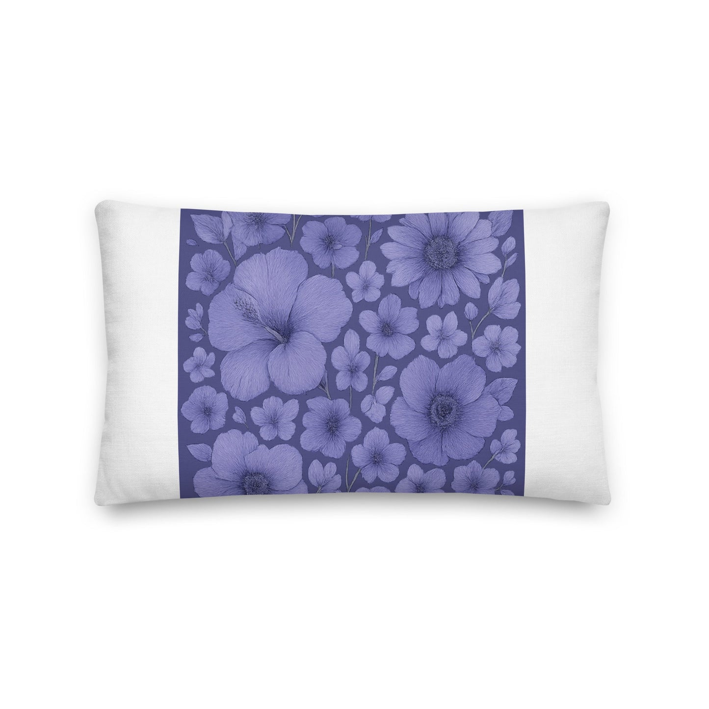 Purple Floral Escape - Premium Pillow - Studio ZD - CUT-SEW