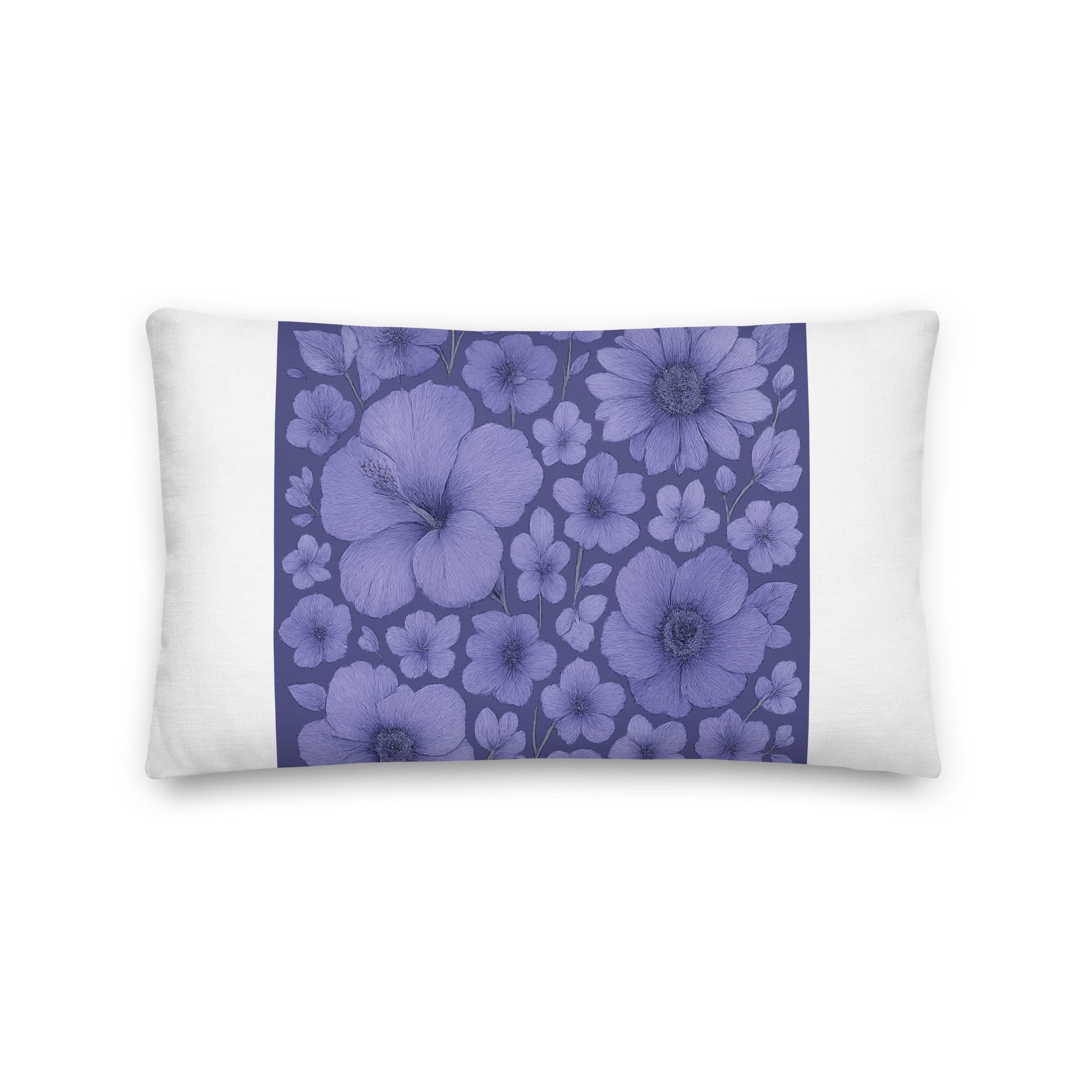Purple Floral Escape - Premium Pillow - Studio ZD - CUT-SEW