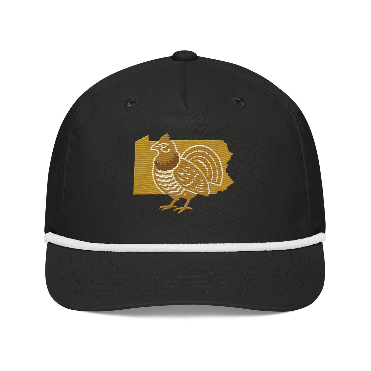 Ruffed Grouse - Golf Rope Hat - State Bird Spotlight - Pennsylvania - Golf ZD - Studio ZD - 