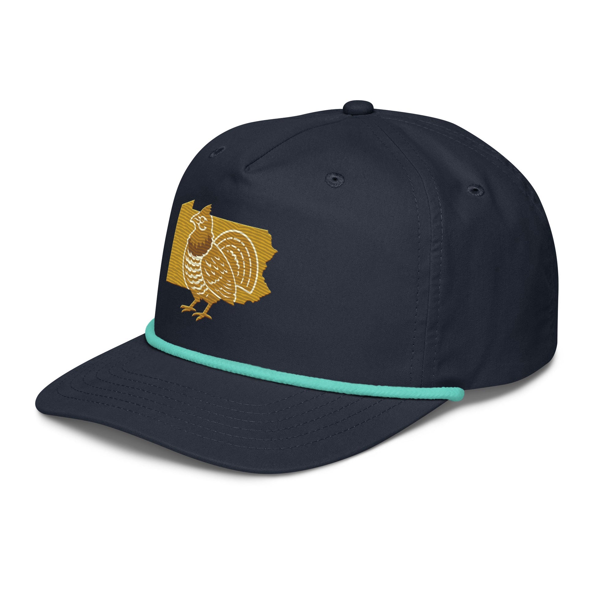 Ruffed Grouse - Golf Rope Hat - State Bird Spotlight - Pennsylvania - Golf ZD - Studio ZD - 