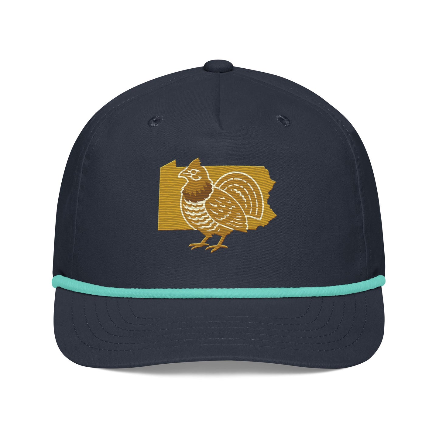 Ruffed Grouse - Golf Rope Hat - State Bird Spotlight - Pennsylvania - Golf ZD - Studio ZD - 