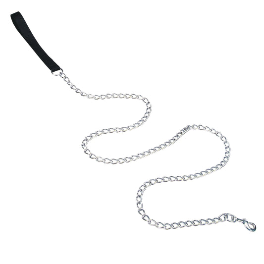 Coastal Pet Titan Chain Dog Leash with Comfortable Handle - Durable Metal Dog Leash - Heavy-Duty Dog Leash for Puppies & Dogs - Quality Dog Supplies - Black 4 mm x 6