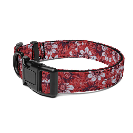 Zen Floral Pattern - Dog Collar - Coop and Carter's - Studio ZD - 