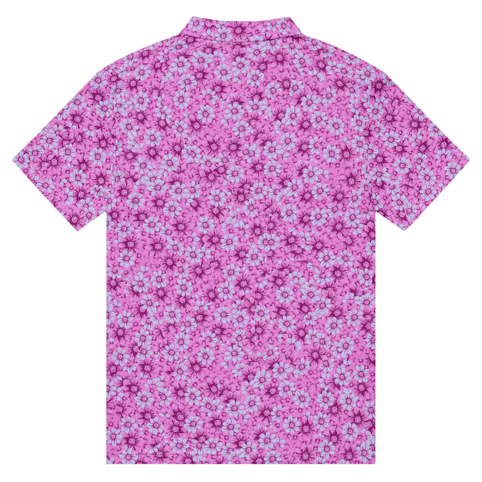 Zen Floral Pattern - Men’s Slim Fit Polo - Golf ZD - Studio ZD - 